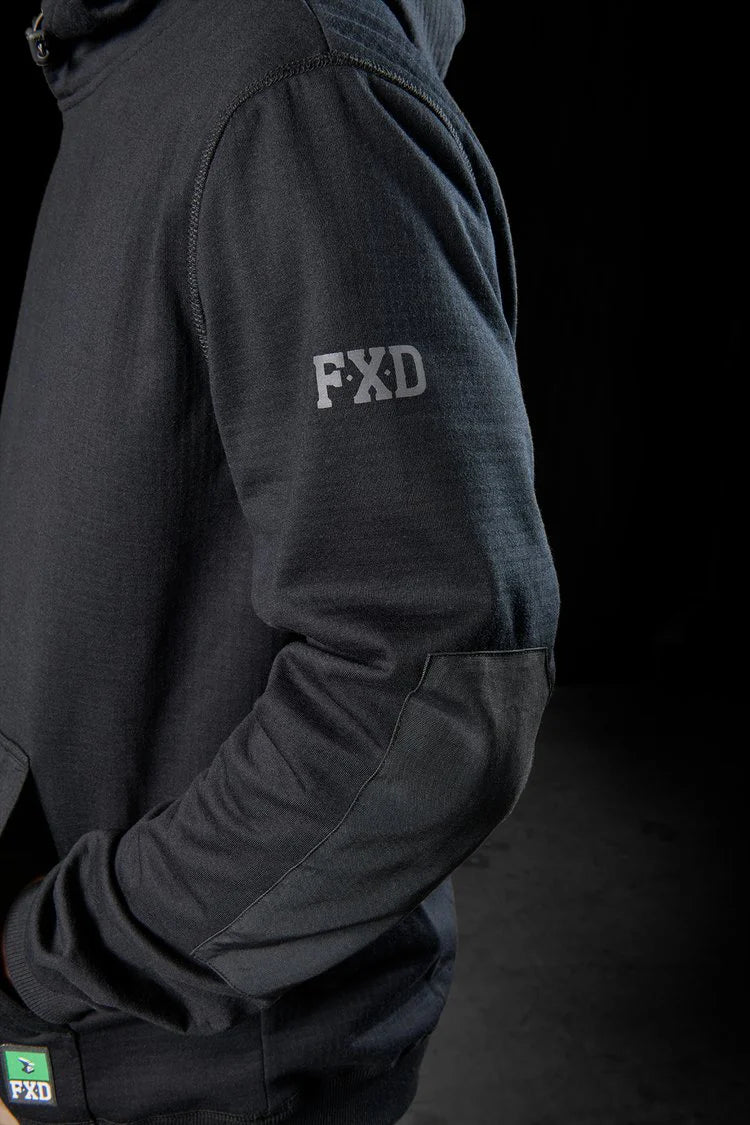 FXD Men's WF-1 HI VIS BONDED MEMBRANE FLEECE HOODIE