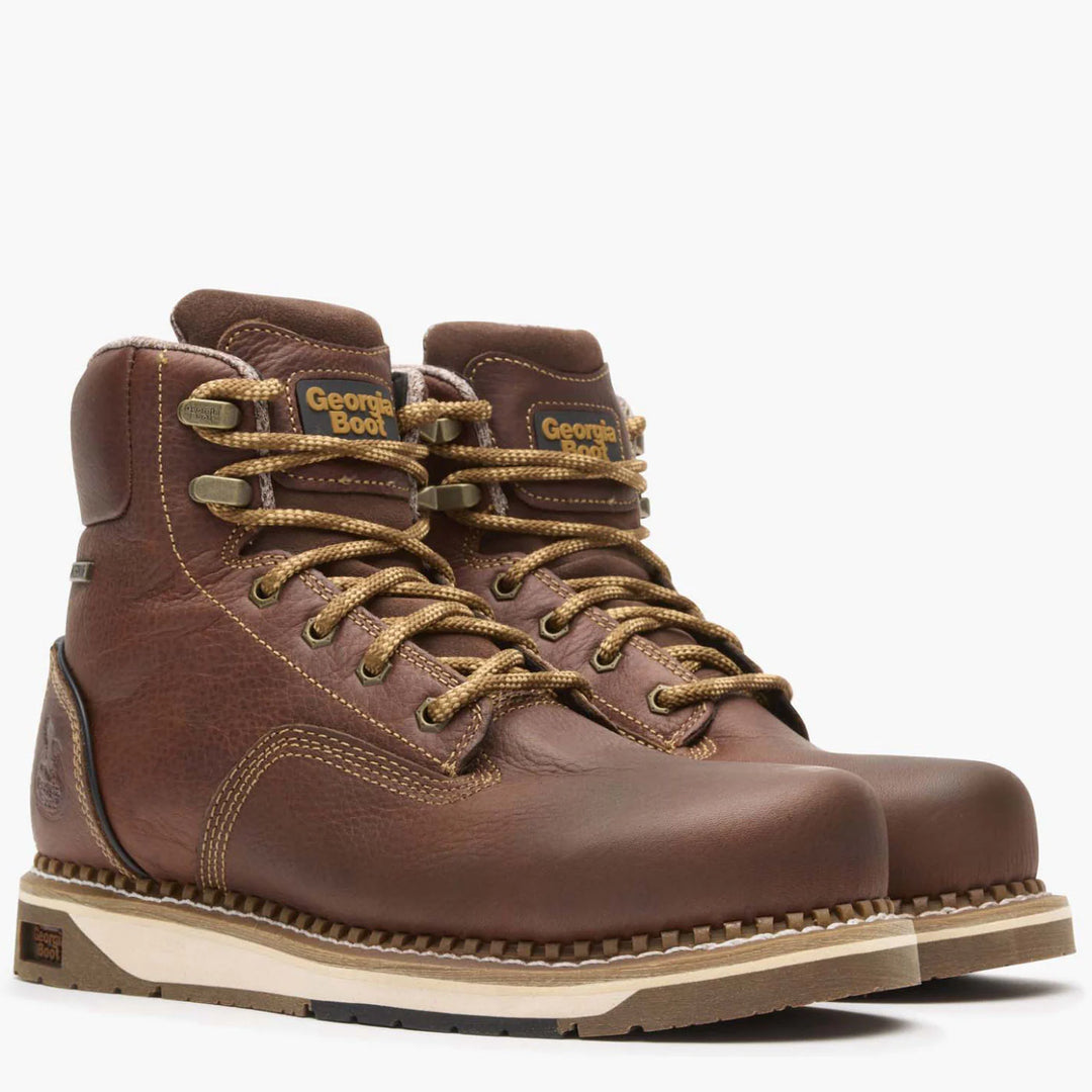 Georgia Boot Men's AMP LT Wedge Steel Toe Waterproof Work Boot
