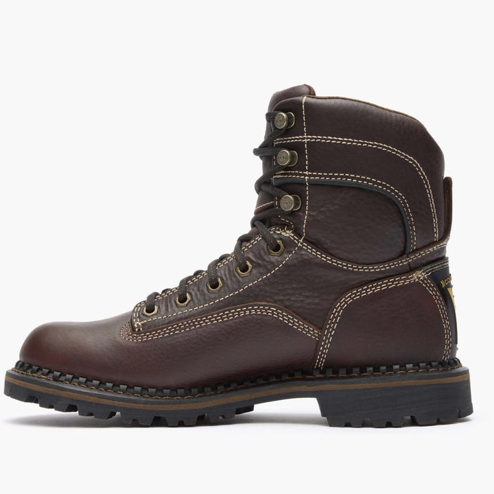 Georgia Boot AMP LT Logger Women's Alloy Toe Waterproof Low Heel Logger Boot