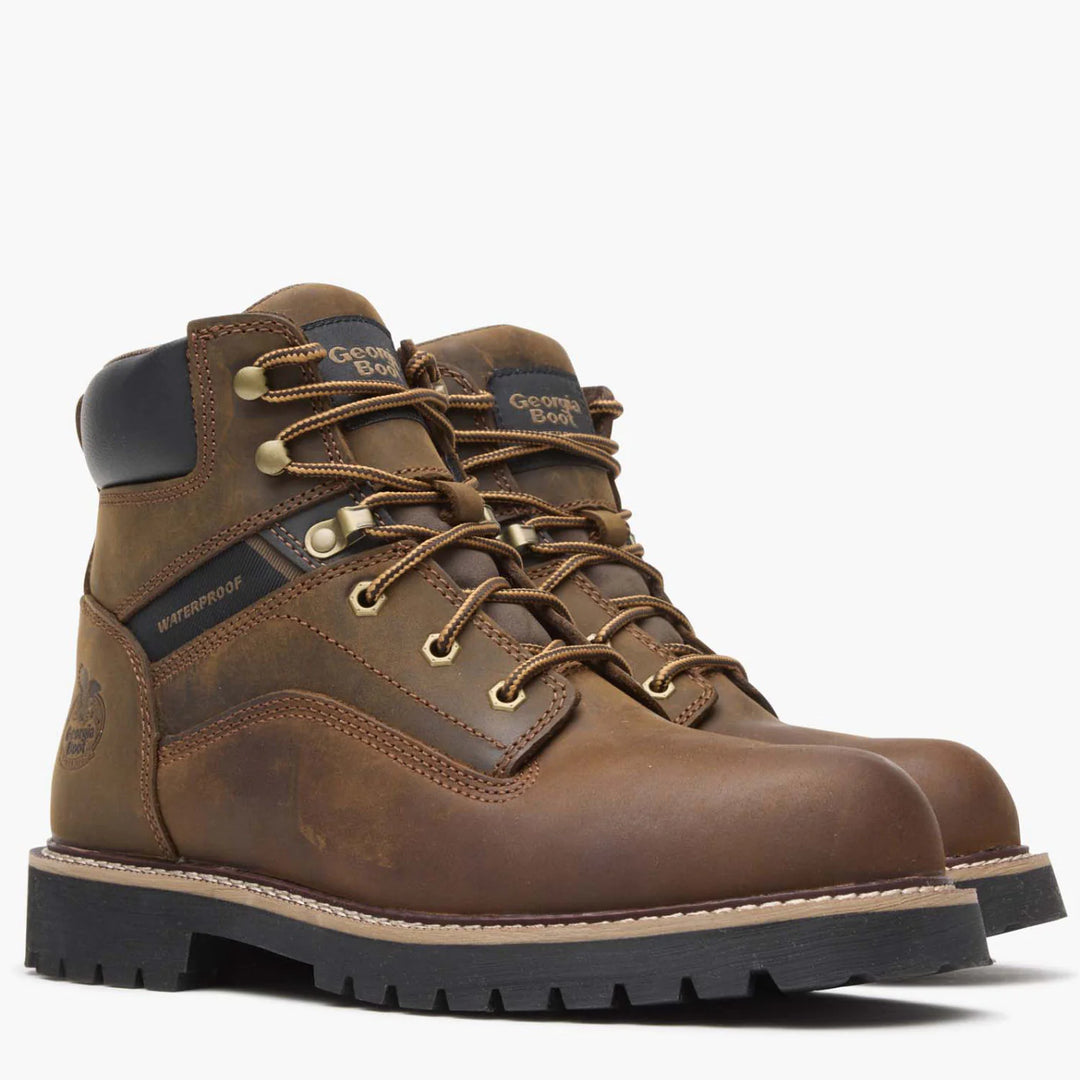 Georgia Boot Men's Core 37 Steel Toe 6" Waterproof Work Boot