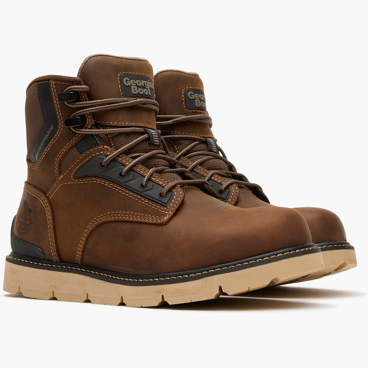 Georgia Boot Men's Carbon Flex Wedge 6" Carbon Toe Work Boot