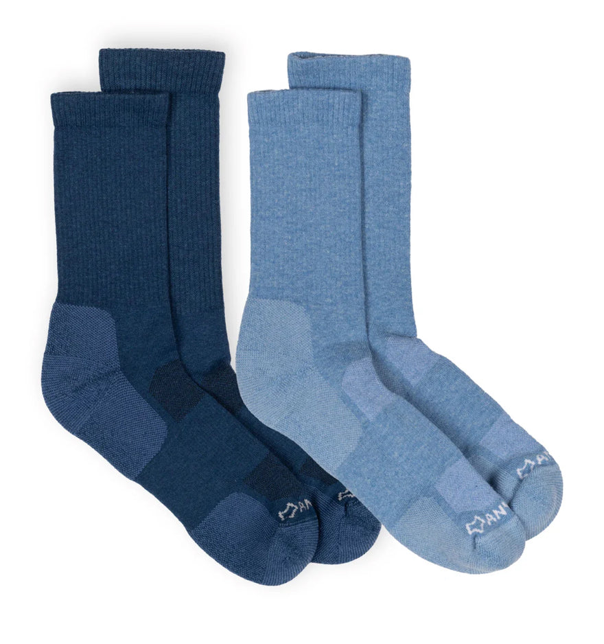 Fox River Women's Anywear Essential Lightweight Crew Sock - 2 Pack