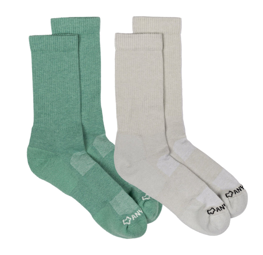 Fox River Women's Anywear Essential Lightweight Crew Sock - 2 Pack