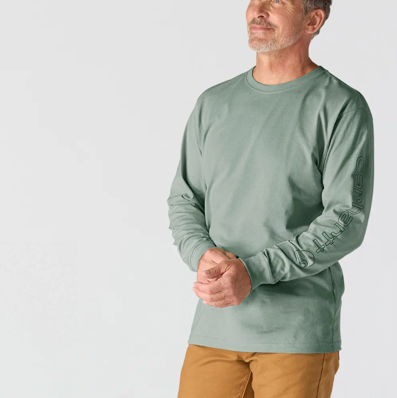 Carhartt Men's Dearborn Loose LS Logo T-Shirt