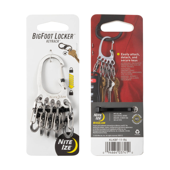 Nite Ize BigFoot Locker KeyRack - Stainless