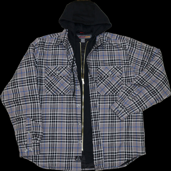 Americaware Men's Quilted Flannel With Hood