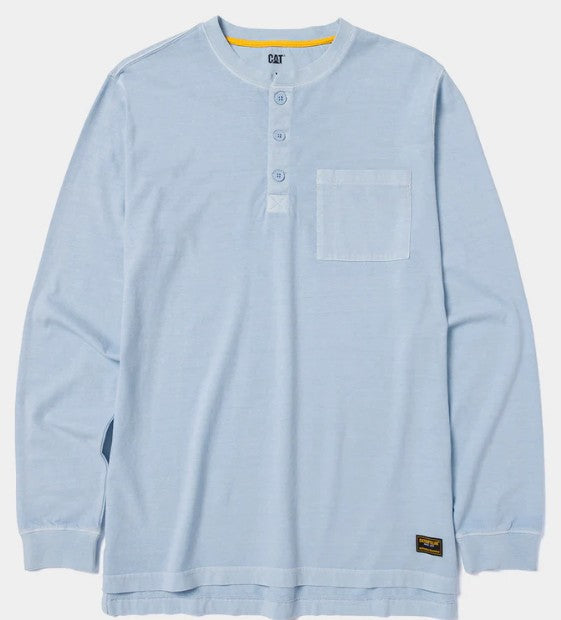 CAT Men's Pigment Dyed L/S Henley
