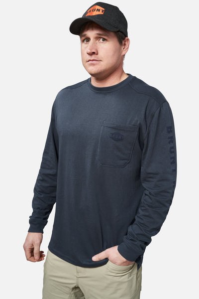 BRUNT Men's The Martin Long Sleeve Pocket Tee