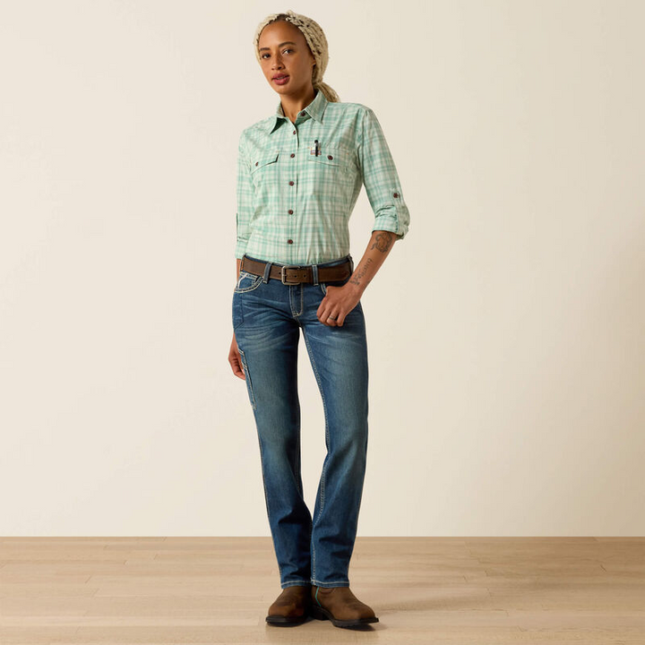Ariat Womens Rebar Made Tough Durastretch Work Shirt