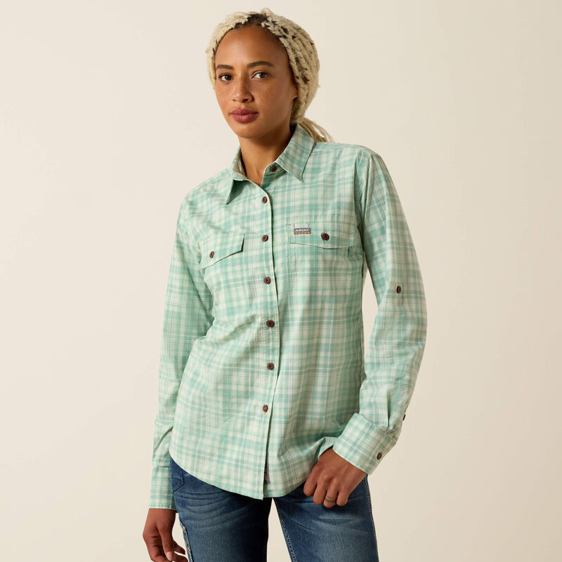 Ariat Womens Rebar Made Tough Durastretch Work Shirt