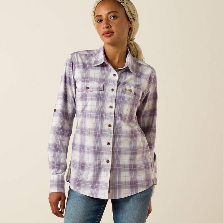 Ariat Womens Rebar Made Tough Durastretch Work Shirt