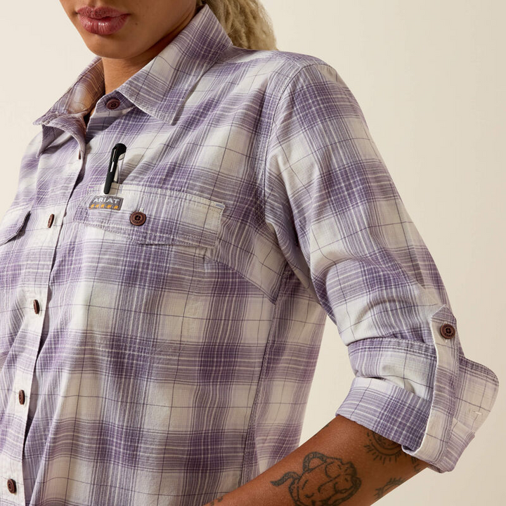 Ariat Womens Rebar Made Tough Durastretch Work Shirt