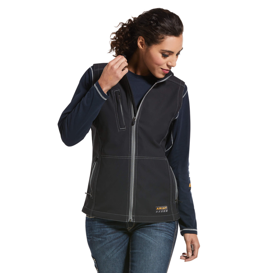Ariat Womens Rebar Stretch Canvas Softshell Vest