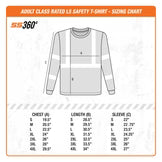 SafetyShirtz Men's SS360º Basic Long Sleeve Class 3 Reflective Safety Tee