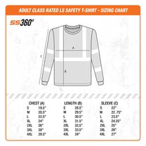 SafetyShirtz Men's SS360º American Grit Orange Class 3 Reflective Safety Long Sleeve Tee