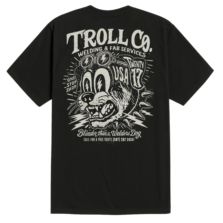 Troll Co. Men's Welders Dog USA T-Shirt