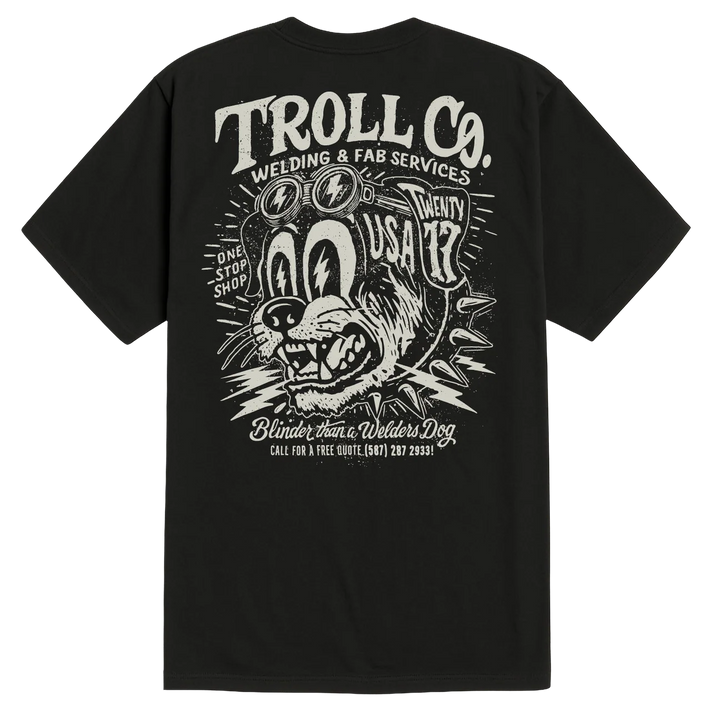 Troll Co. Men's Welders Dog USA T-Shirt