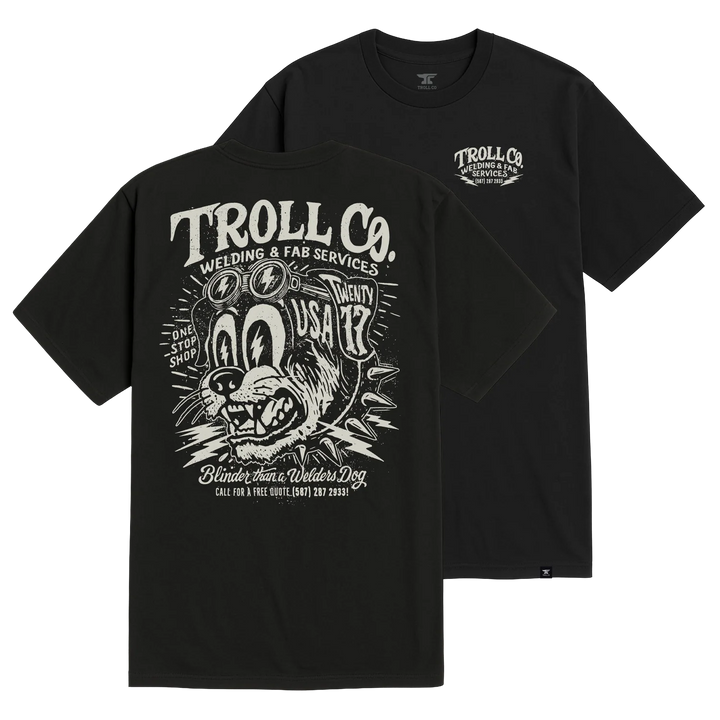 Troll Co. Men's Welders Dog USA T-Shirt