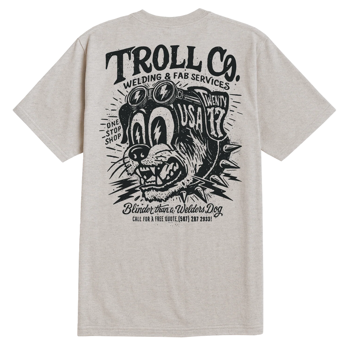 Troll Co. Men's Welders Dog USA T-Shirt