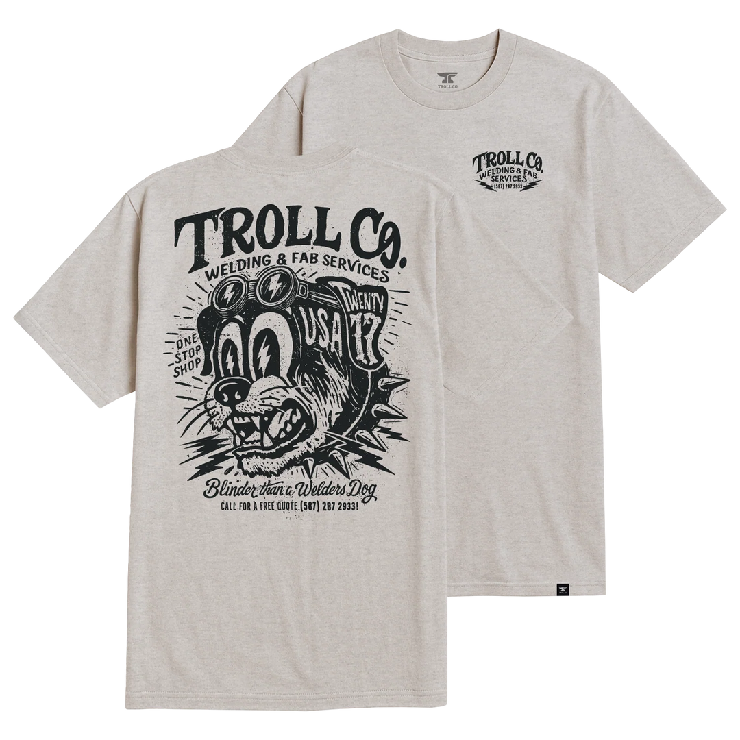Troll Co. Men's Welders Dog USA T-Shirt