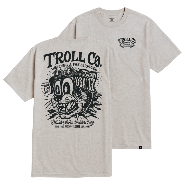 Troll Co. Men's Welders Dog USA T-Shirt