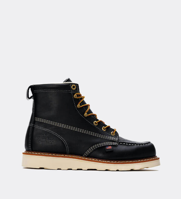 Thorogood American Heritage 6" Black Moc Toe