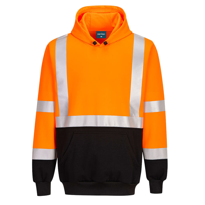 Portwest Men's Hi-Viz Hooded Sweatshirt