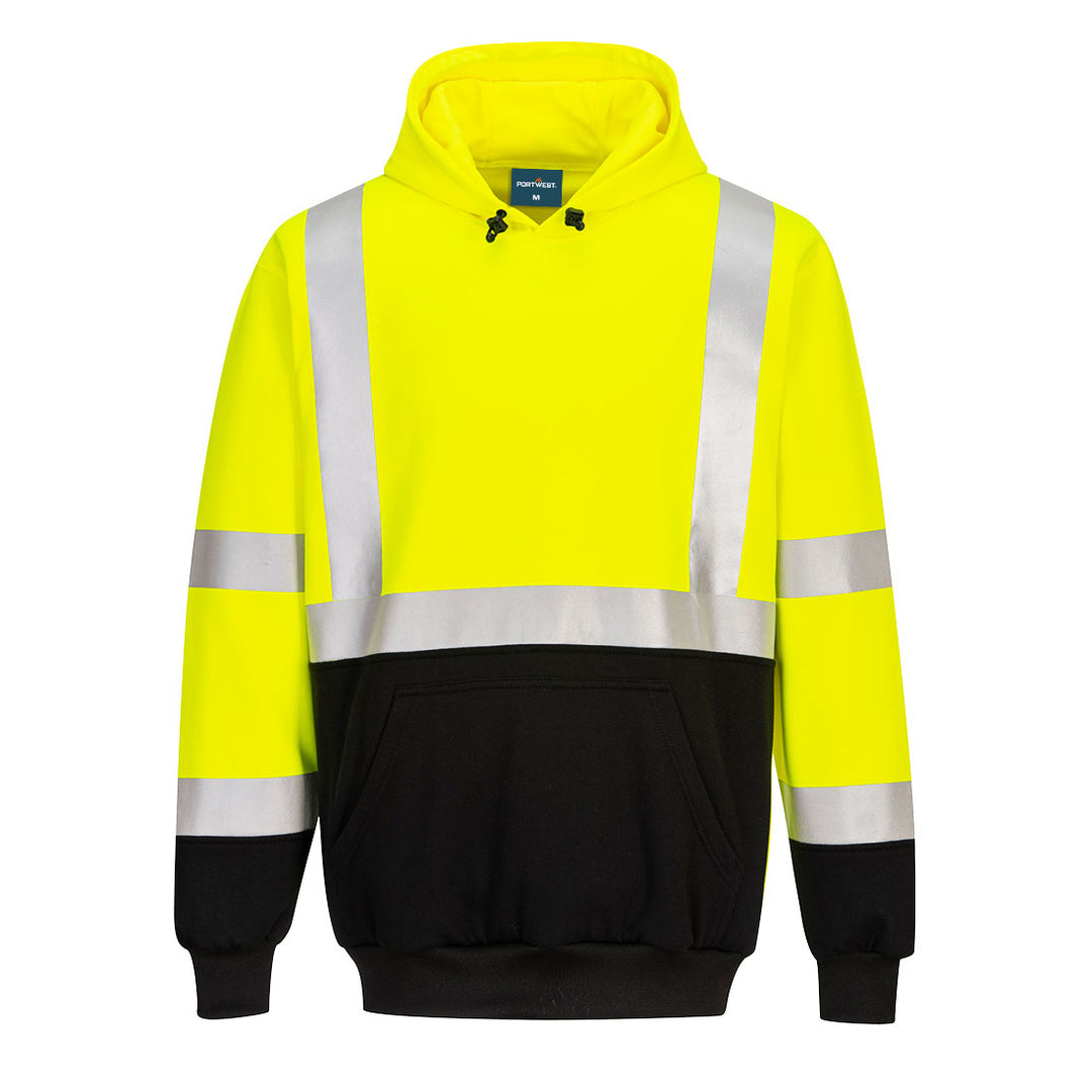 Portwest Men's Hi-Viz Hooded Sweatshirt