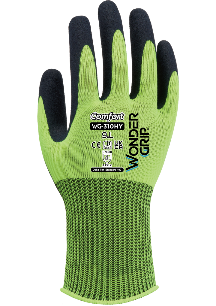 Wonder Grip Hi-Vis Yellow WG310 Latex Grip