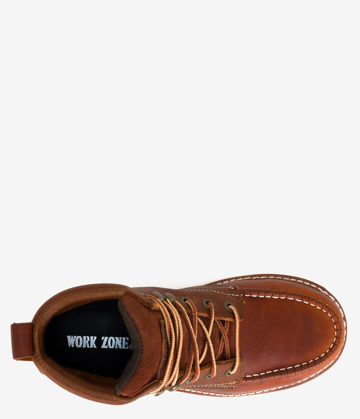 Work Zone Men's Moc Toe Workboot (Soft Toe)
