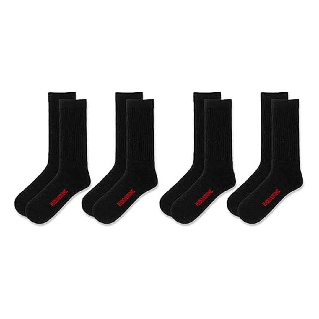 Wolverine Men's 4-Pack Cotton Crew Socks