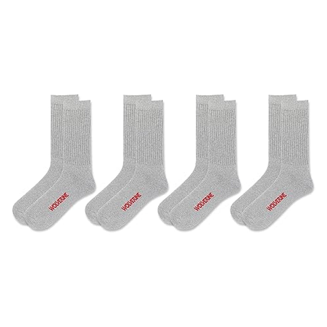 Wolverine Men's 4-Pack Cotton Crew Socks