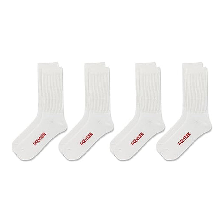 Wolverine Men's 4-Pack Cotton Crew Socks