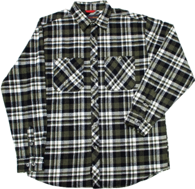 americaware-mens-brawny-flannel-dusty-olive-workwear-wearhouse-work-boots-apparel-safety-gear
