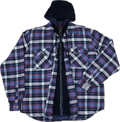americaware-mens-quilted-flannel-with-hood-storm-workwear-wearhouse-work-boots-apparel-safety-gear
