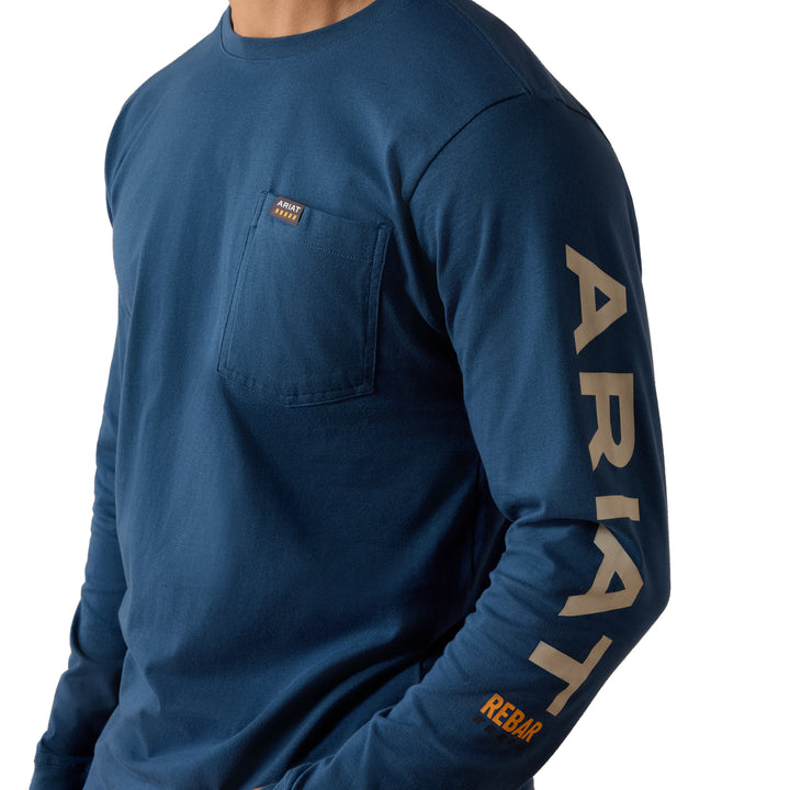 Ariat Men's Rebar Cotton Strong Standard Logo Pocket T-Shirt