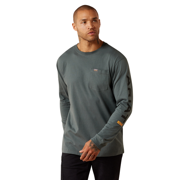 Ariat Men's Rebar Cotton Strong Standard Logo Pocket T-Shirt