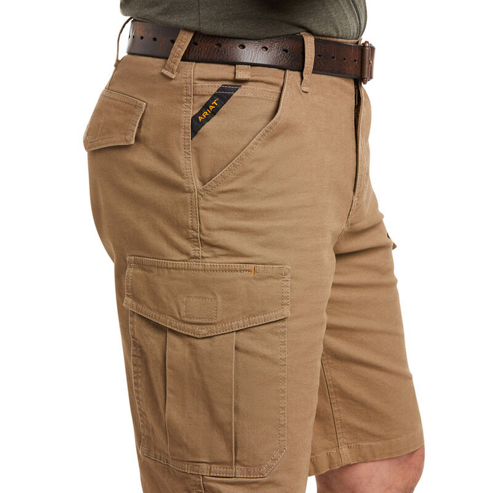 Ariat Mens Rebar Durastretch Made Tough Cargo 11" Short