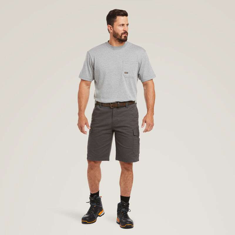 Ariat Mens Rebar Durastretch Made Tough Cargo 11" Short