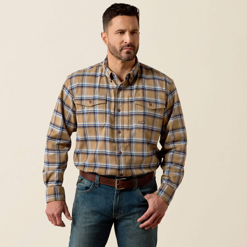 Ariat Men's Rebar Flannel DuraStretch Work Shirt