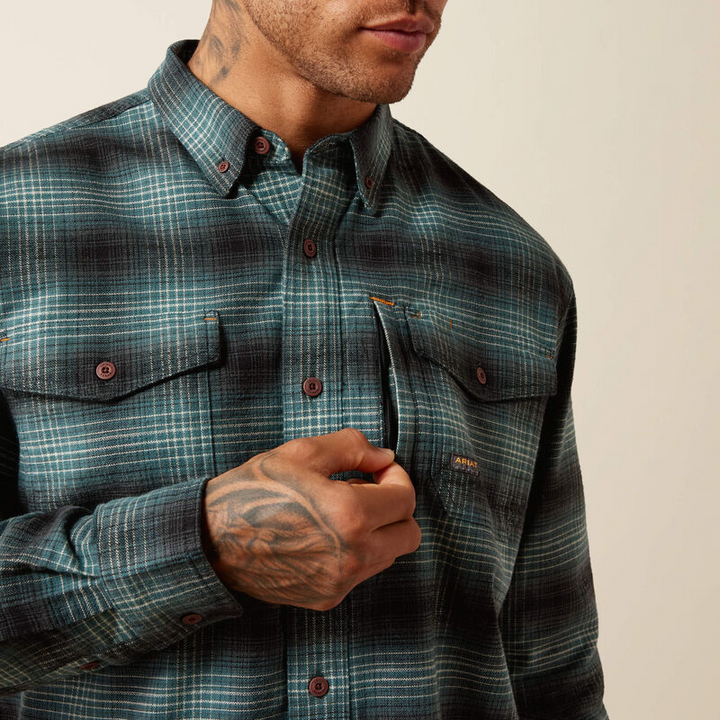 Ariat Men's Rebar Flannel DuraStretch Work Shirt