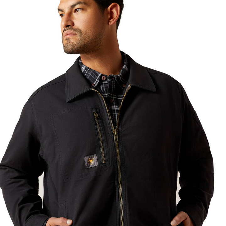 Ariat Men's Rebar Made Tough Flannel Lined Shop Jacket