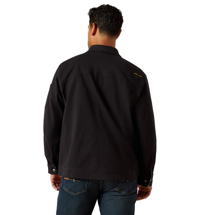 Ariat Men's Rebar Made Tough Flannel Lined Shop Jacket