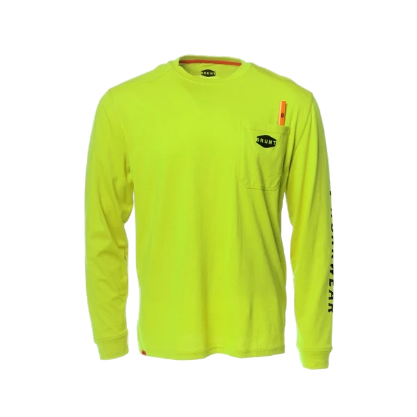 brunt-mens-the-martin-long-sleeve-pocket-tee-saftey-yellow-workwear-wearhouse-work-boots-apparel-safety-gear
