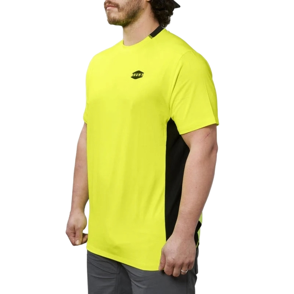 brunt-mens-the-mckenna-tech-short-sleeve-shirt-yellow-left-workwear-wearhouse-work-boots-apparel-safety-gear
