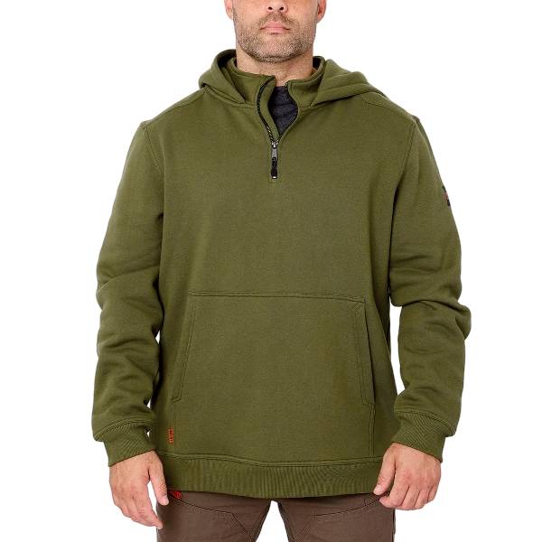 brunt-mens-the-shevlin-14-zip-hunter-green-front-workwear-wearhouse-work-boots-apparel-safety-gear
