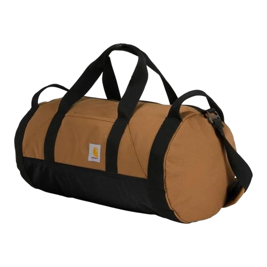 carhartt-25l-classic-round-duffel-front-brown-workwear-wearhouse-work-boots-apparel-safety-gear
