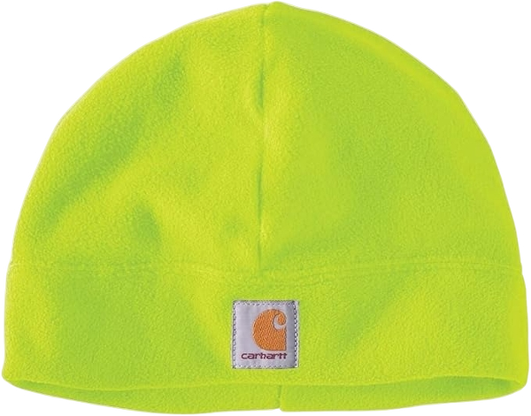 carhartt-fleece-beanie-brite-lime-workwear-wearhouse-work-boots-apparel-safety-gear
