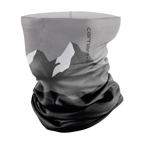 carhartt-force-lightweight-cooling-neck-gaiter-mountain-print-black-shadow-workwear-wearhouse-work-boots-apparel-safety-gear
