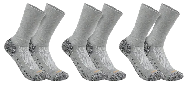 carhartt-force-midweight-crew-sock-3-pack-grey-workwear-wearhouse-work-boots-apparel-safety-gear
